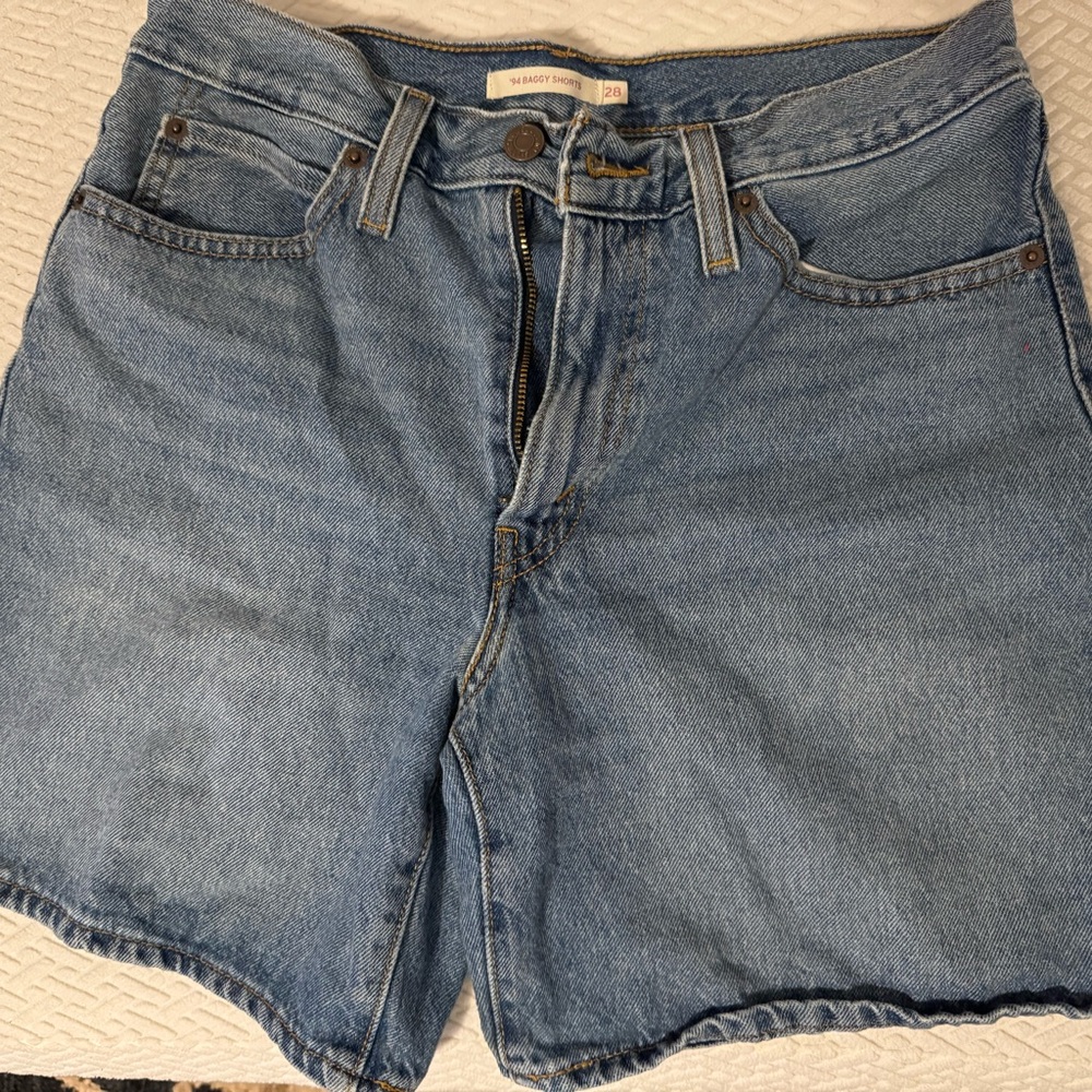Levi's Light Blue Denim Jean Shorts